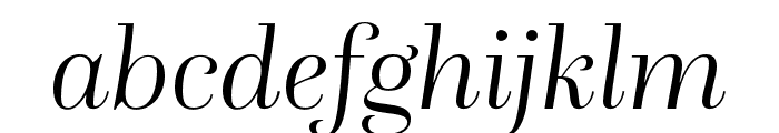 Questa Grande Light Italic Font LOWERCASE