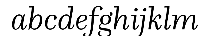 Questa Light Italic Font LOWERCASE
