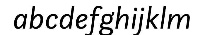 Questa Sans Italic Font LOWERCASE
