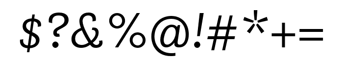Questa Sans Light Italic Font OTHER CHARS