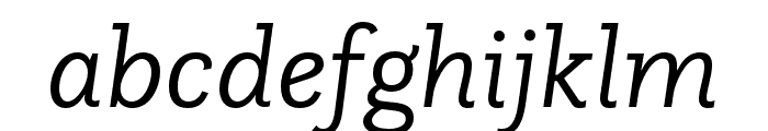 Questa Slab Light Italic Font LOWERCASE