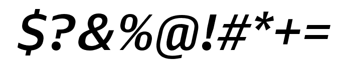 Queue Medium Italic Font OTHER CHARS