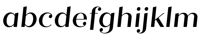 Quiche Display Medium Italic Font LOWERCASE