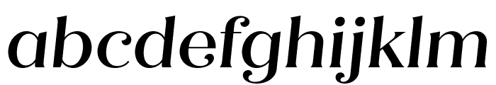 Quiche Flare Medium Italic Font LOWERCASE