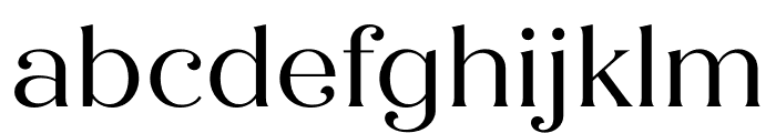 Quiche Flare Regular Font LOWERCASE