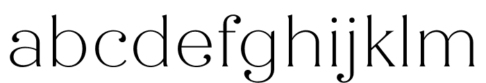 Quiche Flare Thin Font LOWERCASE