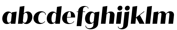 Quiche Sans ExtraBold Italic Font LOWERCASE