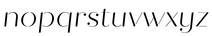 Quiche Stencil Black Italic Font LOWERCASE