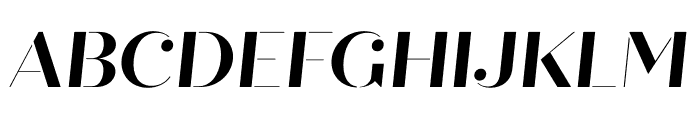 Quiche Stencil Bold Italic Font UPPERCASE