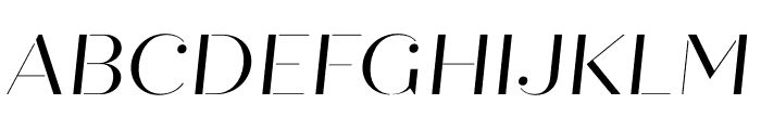 Quiche Stencil Italic Font UPPERCASE