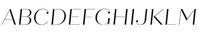 Quiche Stencil Light Italic Font UPPERCASE