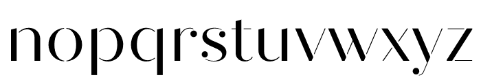 Quiche Stencil Regular Font LOWERCASE