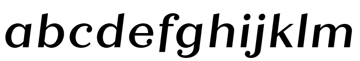 Quiche Text Medium Italic Font LOWERCASE