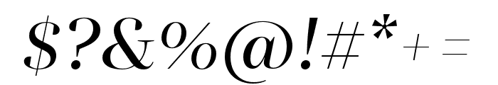 Quinn Display SemiBold Italic Font OTHER CHARS
