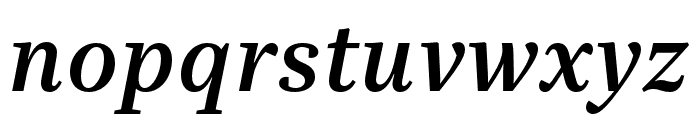 Quinn Text SemiBold Italic Font LOWERCASE