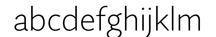 Quire Sans Pro ExtraLight Font LOWERCASE