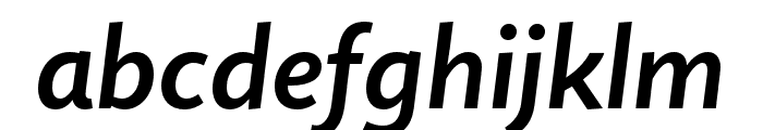 Quire Sans Pro SemiBold Italic Font LOWERCASE
