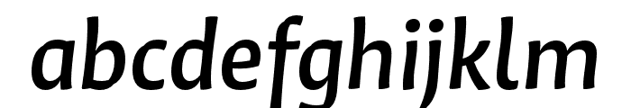 Quiz Medium Italic Font LOWERCASE