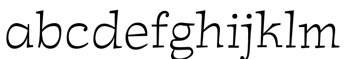 R41 Estro ExtraLight Font LOWERCASE