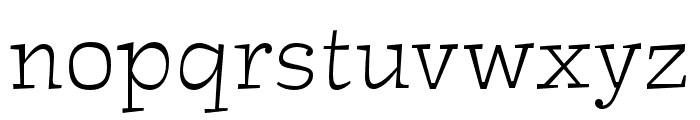 R41 Estro ExtraLight Font LOWERCASE