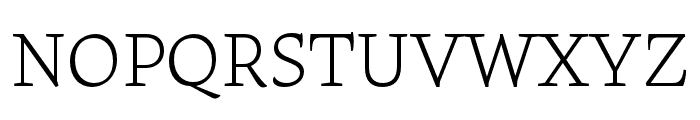 Raritas ExtraLight Font UPPERCASE
