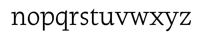 Raritas ExtraLight Font LOWERCASE