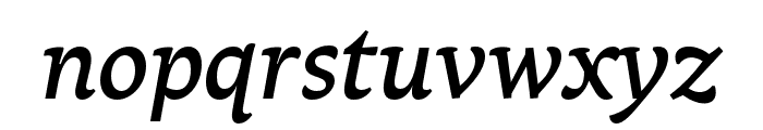 Raritas Medium Italic Font LOWERCASE