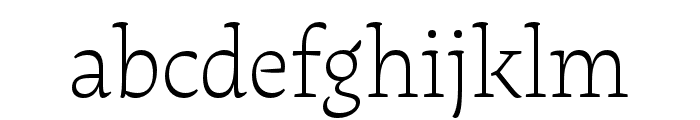 Raritas Thin Font LOWERCASE