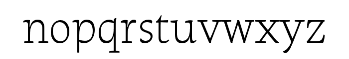 Raritas Thin Font LOWERCASE