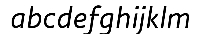 Ratio Regular Italic Font LOWERCASE