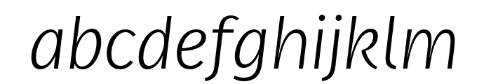 Real Head Pro Light Italic Font LOWERCASE