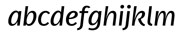 Real Text Pro Extralight Italic Font LOWERCASE