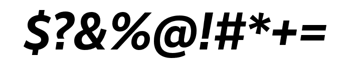 RealistNarrow Bold Italic Font OTHER CHARS