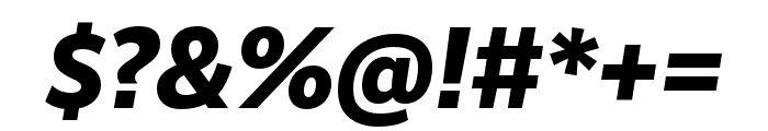 RealistNarrow ExtraBold Italic Font OTHER CHARS