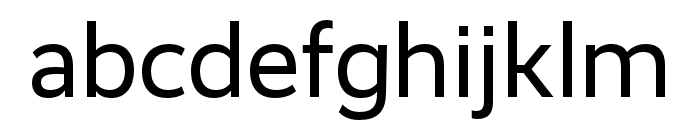 RealistNarrow Regular Font LOWERCASE