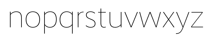RealistWide Thin Font LOWERCASE