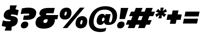 Redonda Condensed Black Italic Font OTHER CHARS