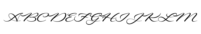 Regina Regular Font UPPERCASE