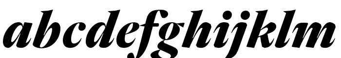 Reiher Headline Black Italic Font LOWERCASE