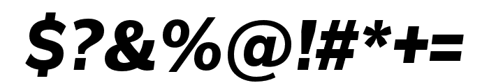 Remora Sans W1 Bold Italic Font OTHER CHARS