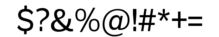 Remora Sans W1 Medium Font OTHER CHARS