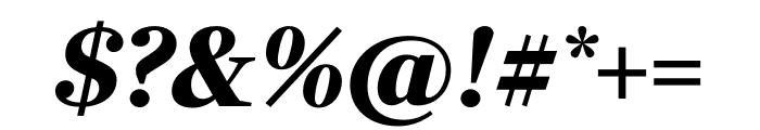 Richmond Display Bold Italic Font OTHER CHARS