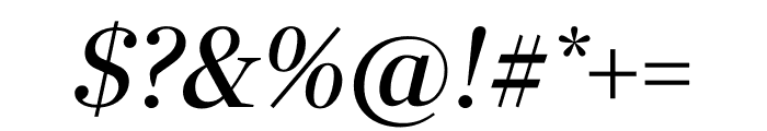 Richmond Display Italic Font OTHER CHARS