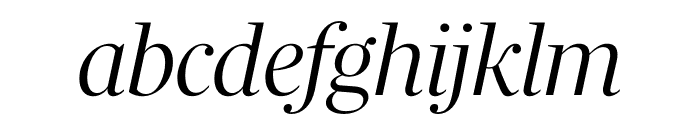 Richmond Display Light Italic Font LOWERCASE