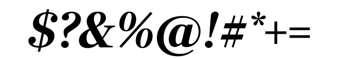 Richmond Display Semibold Italic Font OTHER CHARS