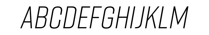 Rift Light Italic Font LOWERCASE