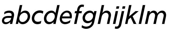 Rig Sans Medium Italic Font LOWERCASE