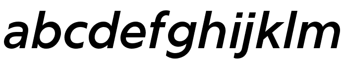 Rig Sans Semibold Italic Font LOWERCASE