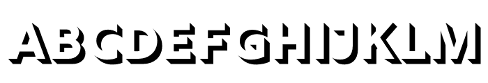 Rig Shaded Bold Shadow Font LOWERCASE