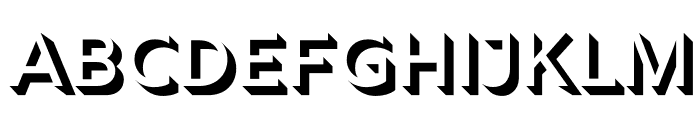 Rig Shaded Medium Face Font UPPERCASE